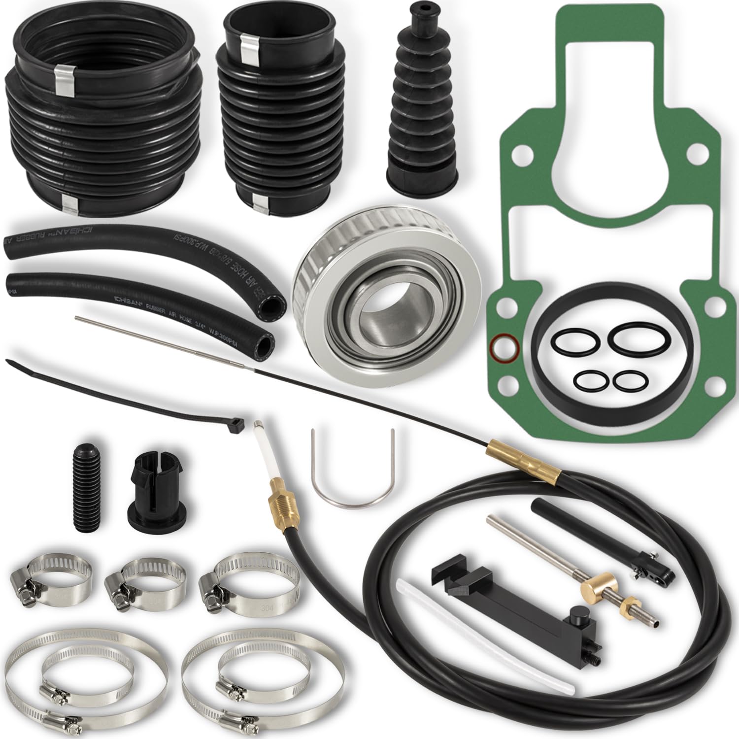 ラフ&スウェル Amazon.com: Transom Bellows Repair Reseal Kit & Lower Shift